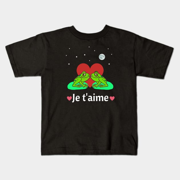 Je t'aime Kids T-Shirt by InspiredCreative